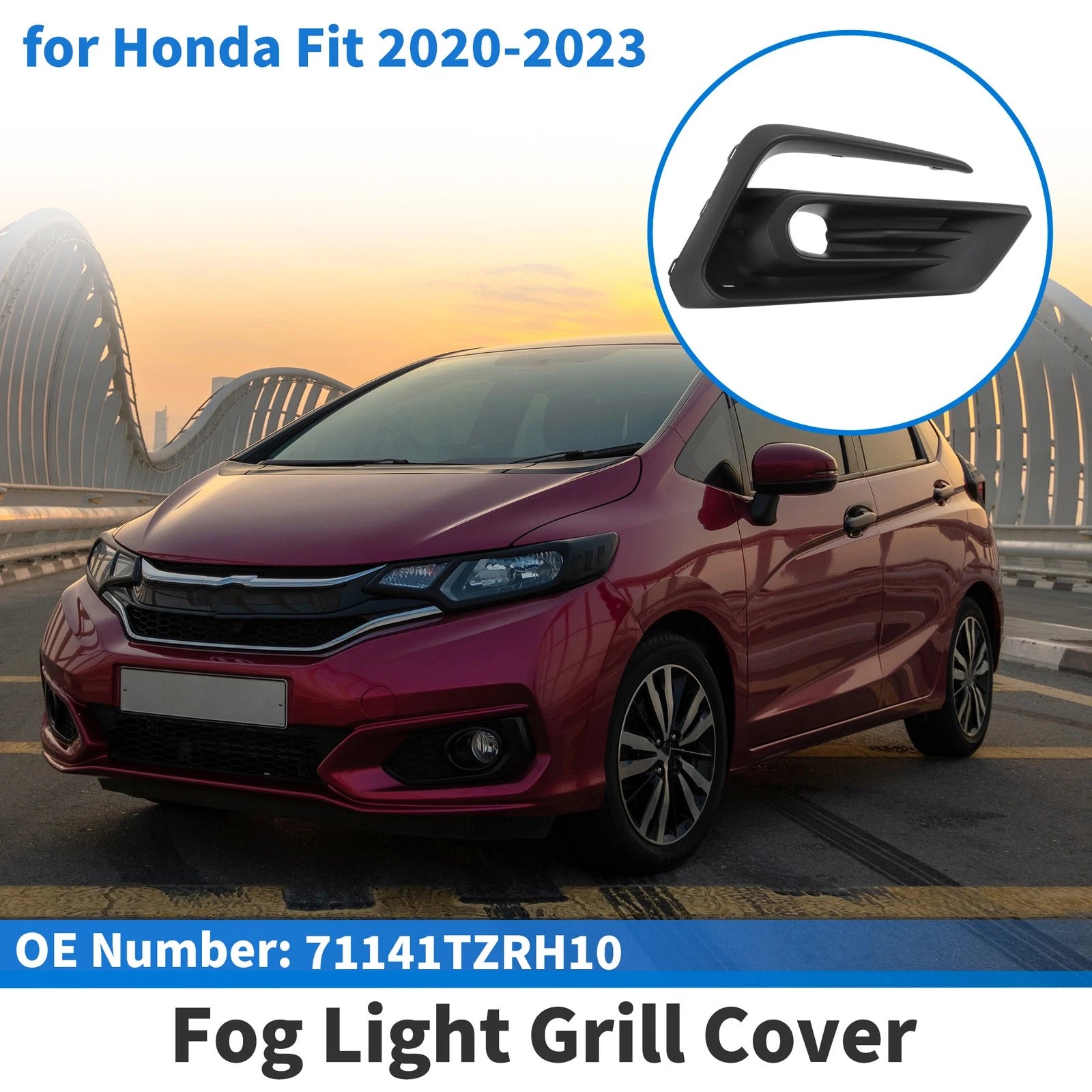 Front Right Fog Light Grill No. 71141TZRH10 for Honda Fit (2020–2023)