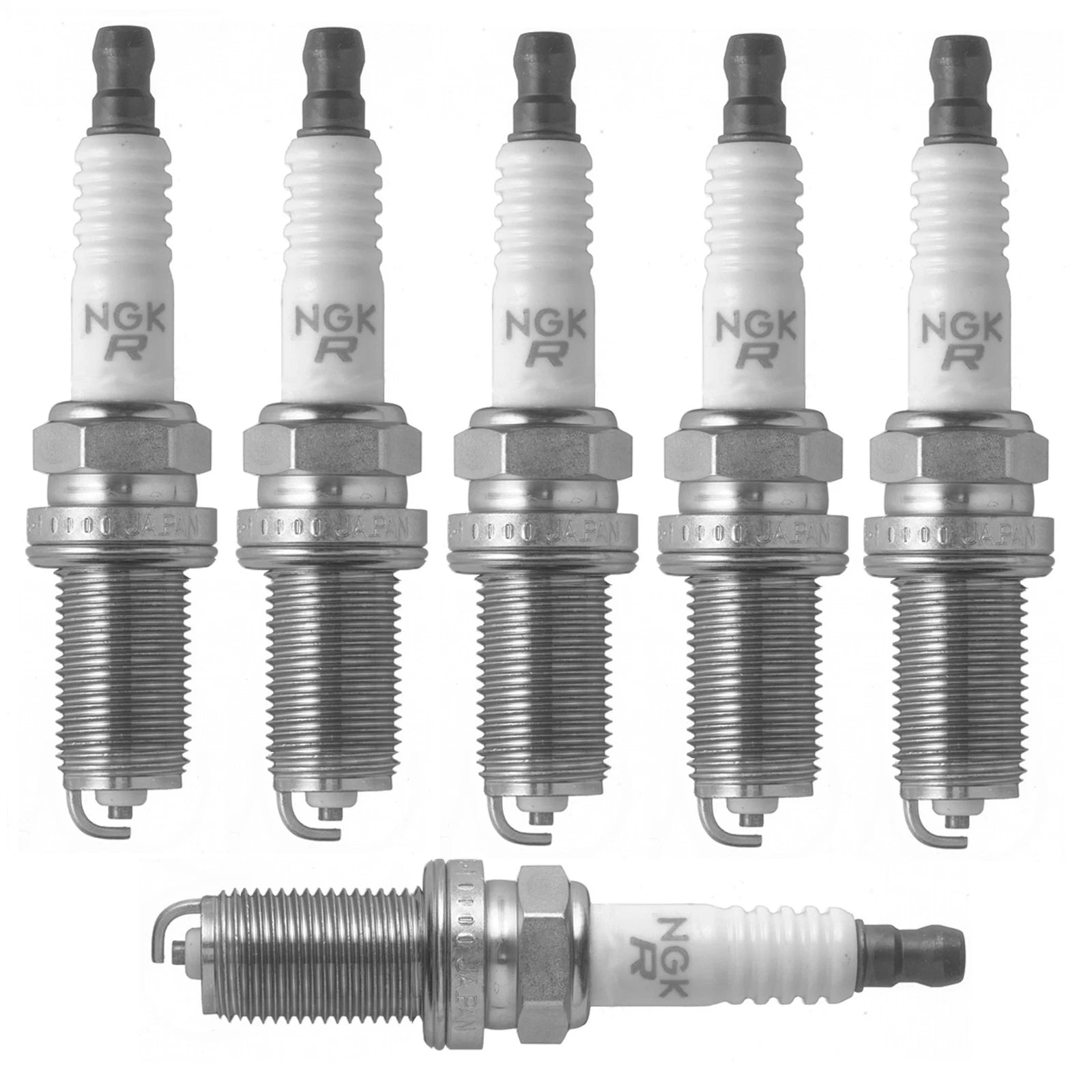 Set of 6 NGK V-Power Nickel Spark Plugs 0.044 for Hyundai Infiniti Kia Nissan