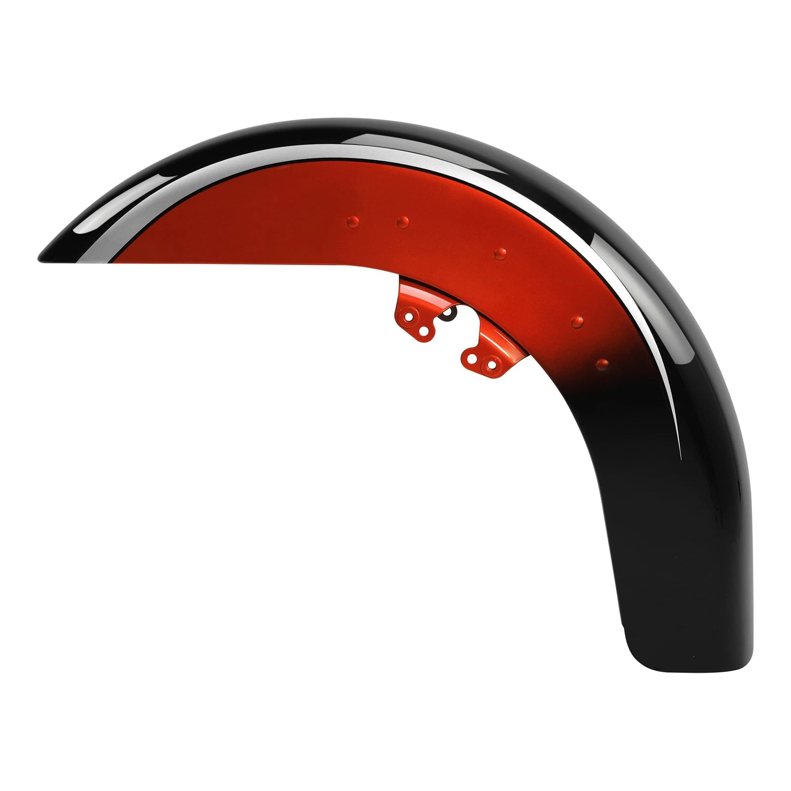 Front Fender for Harley CVO Electra Glide (2014–2024) Sunset Orange/Black Fade
