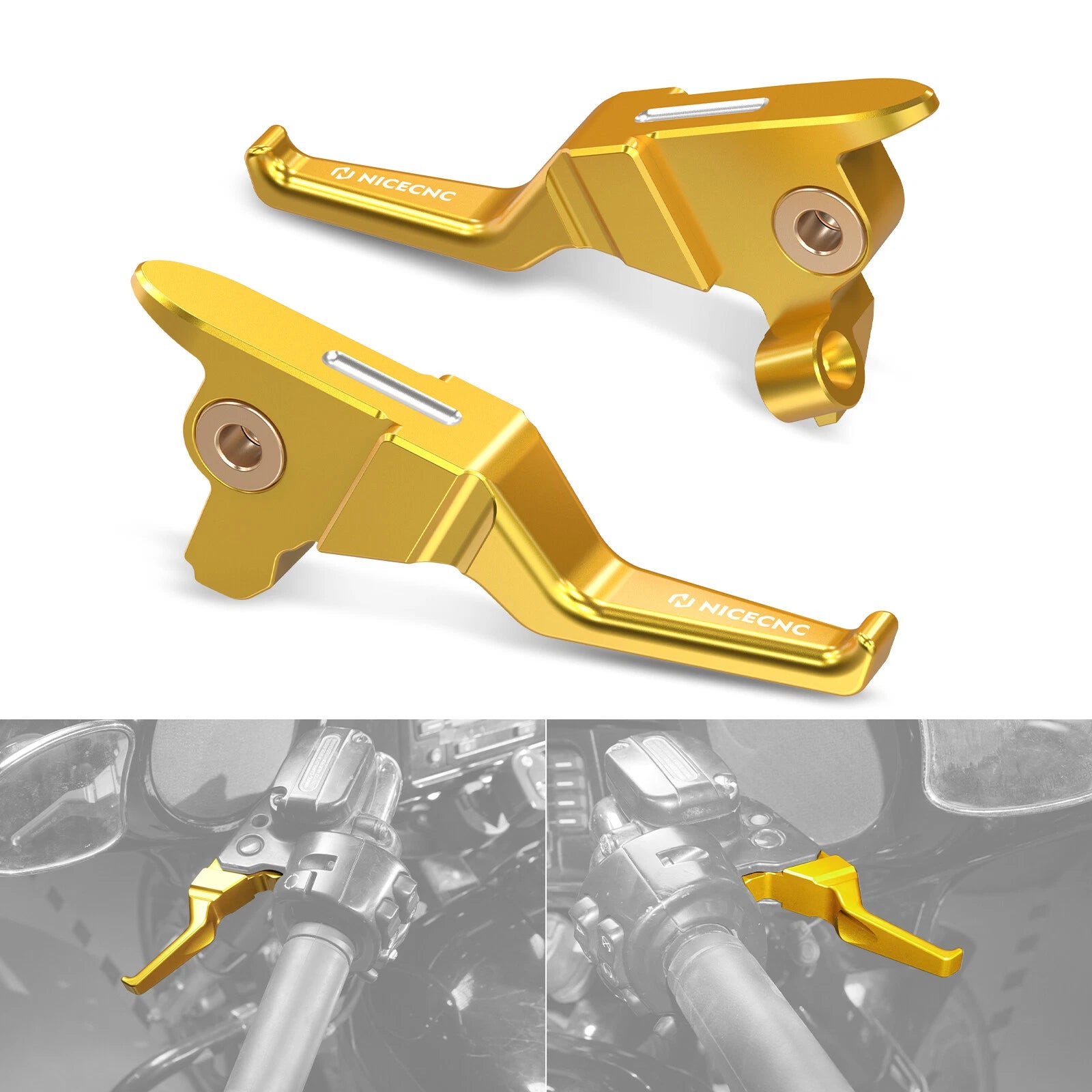 CNC Short Brake Clutch Levers for Harley Street Glide FLHX FLHXS (2017–2019)