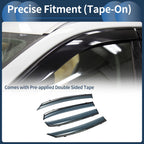 Set of 4 Window Deflectors for Honda Fit (2021–2023) Side Vent Visors Black