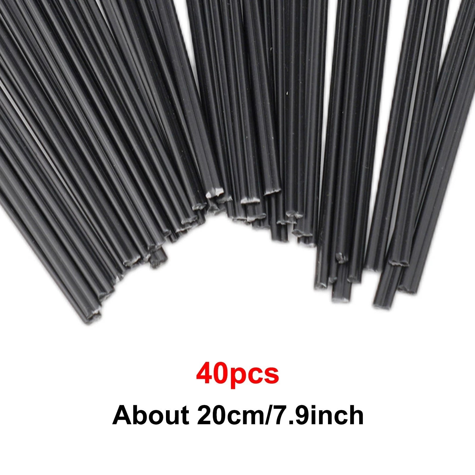 40pcs 200mm Plastic Welding Rods for Car Bumper Repair (Universal)