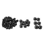 62X Engine Bolt Caps for Harley Road King Street Glide (2007-2016) Black
