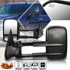 Power Heated Black Side Towing Mirrors for Chevy Silverado/GMC Sierra (2014–2020)