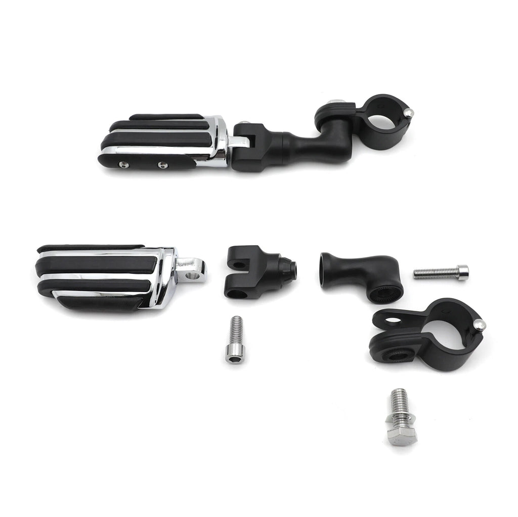 2X 3" Foot Pegs for Harley Touring (1.25" Male Mounting)