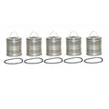 Set of 5 WIX Engine Oil Filters for (Cartridge Lube Metal Canister)