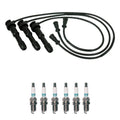 NGK 7mm Wire Set & Denso Iridium Spark Plug Kit for Sedona XG300 (2002–2006)