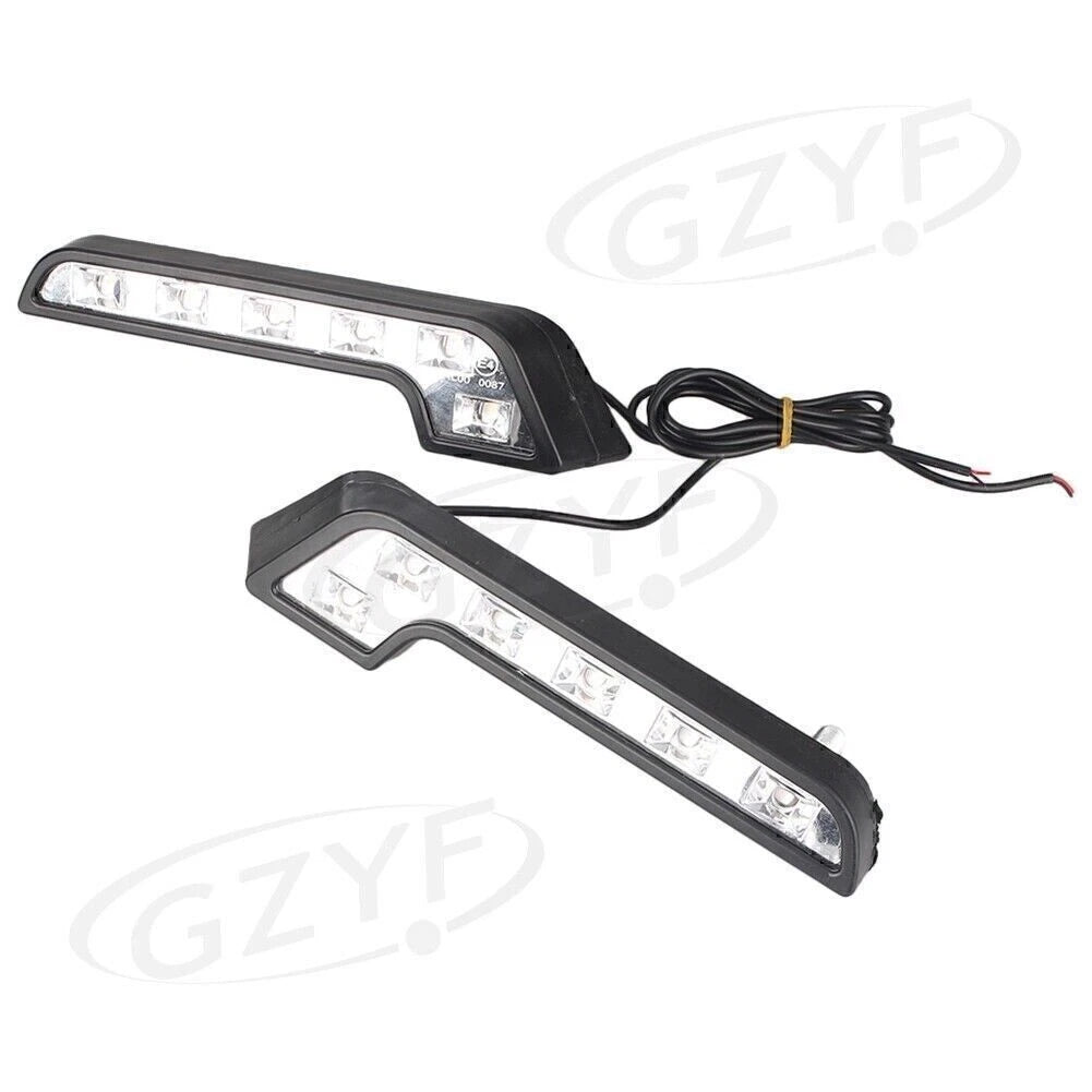 2X 6-LED Daytime Running Lights for Euro Style 7-Tube