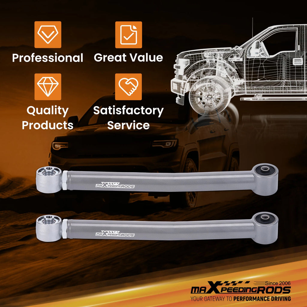 2X Front Lower Adjustable Control Arms for Jeep Wrangler JK (2007–2018)