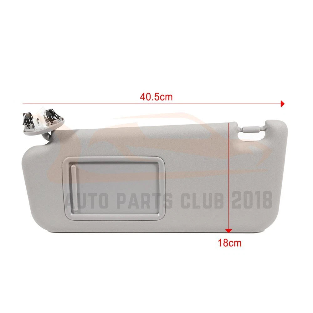 Left Driver Side Sun Visor for Toyota RAV4 (2010-2012)