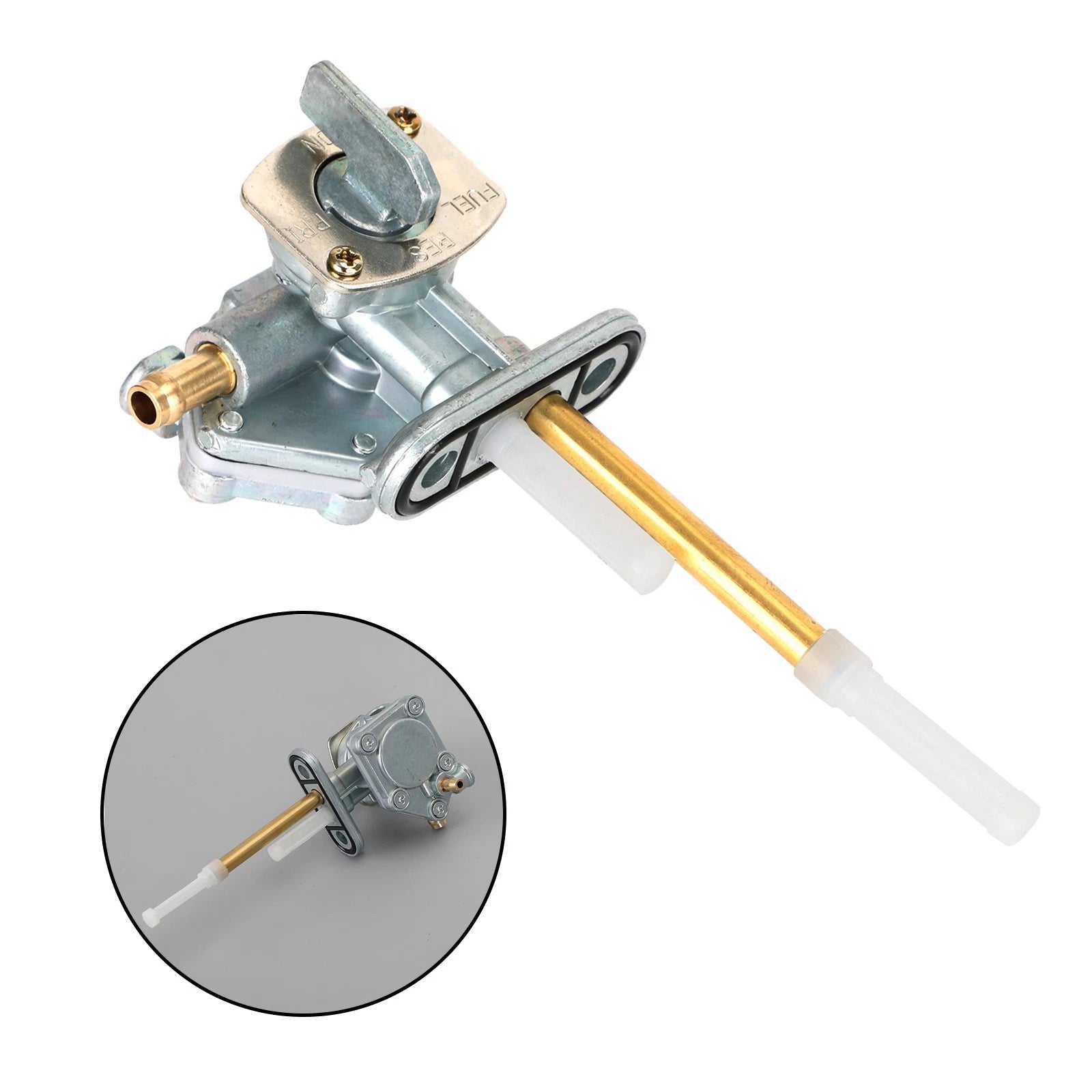 Gas Tank Fuel Cock Valve Petcock for Kawasaki ZR400 ZRX (1994–2008) 51023-1267