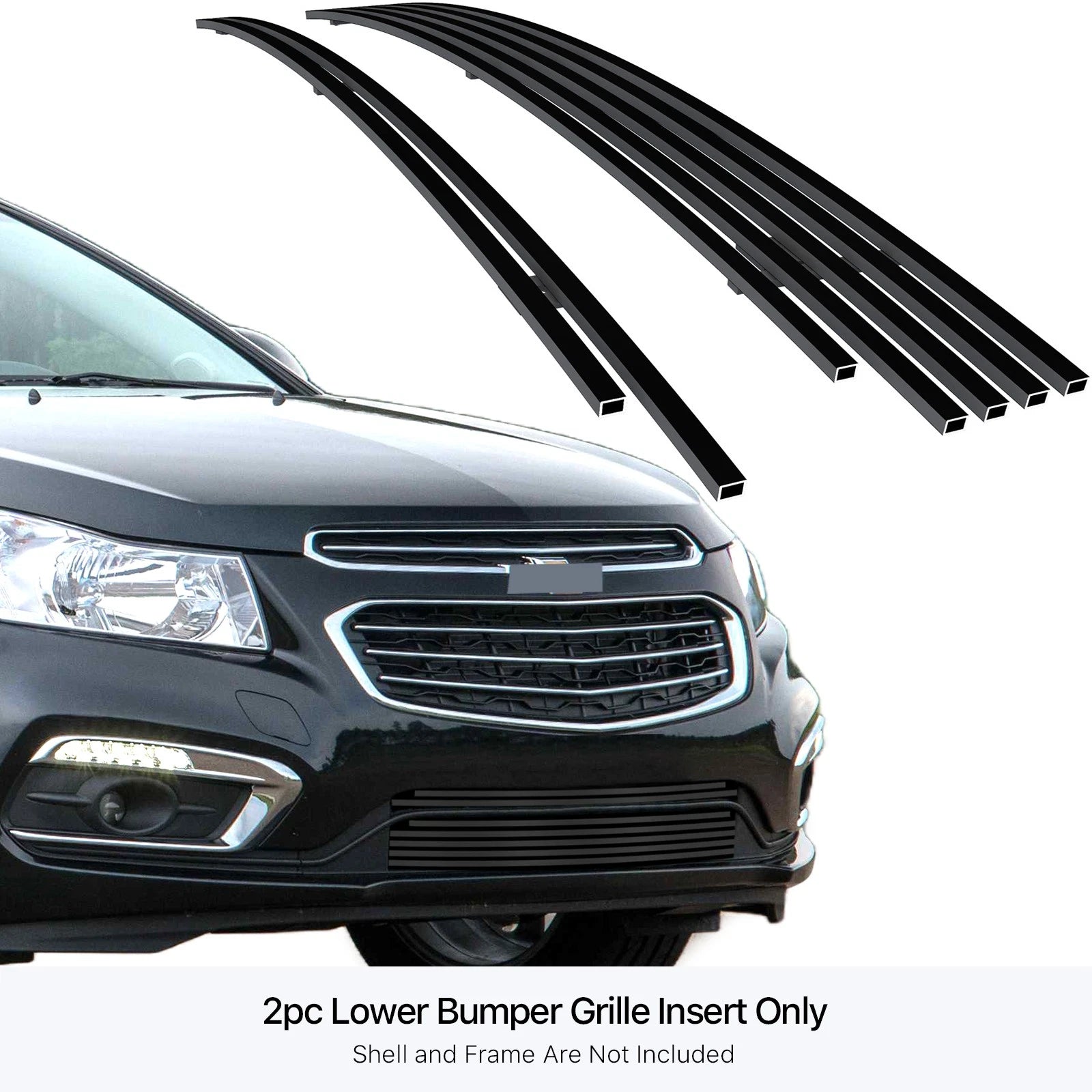 Stainless Steel Black Billet Grille Insert for Chevy Cruze (2015)