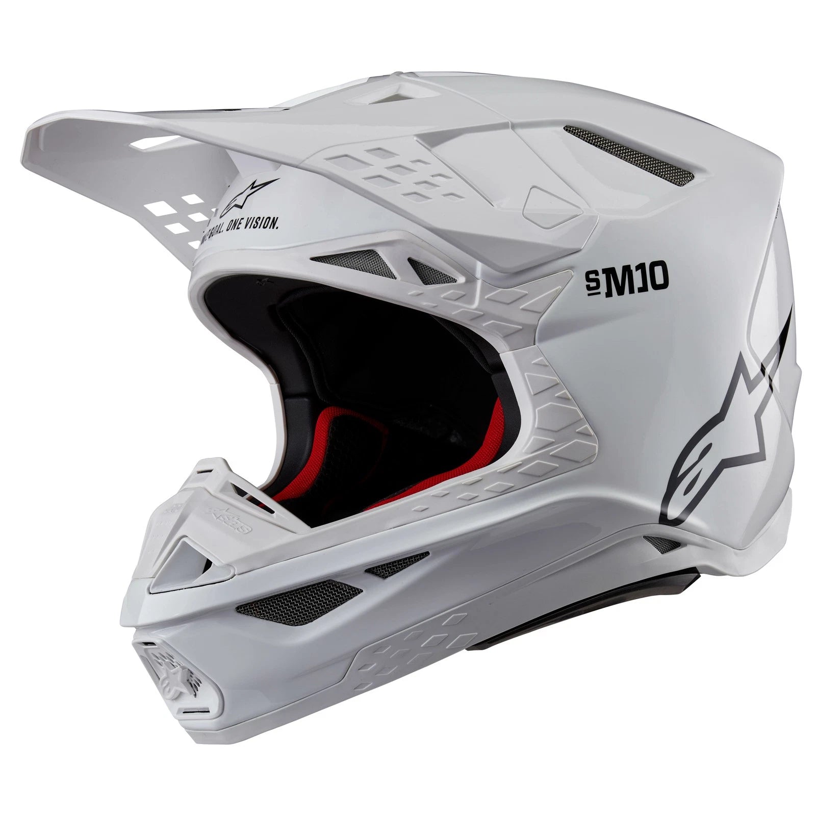Alpinestars Supertech M10 Offroad Helmet for Motocross (2024) - White, X-Small