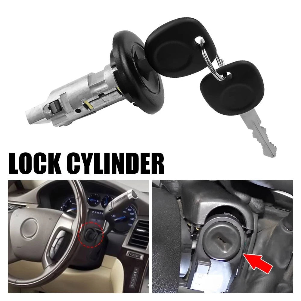 Ignition Lock Cylinder for Chevrolet Silverado Tahoe (2001–2006) 2 Keys EXV
