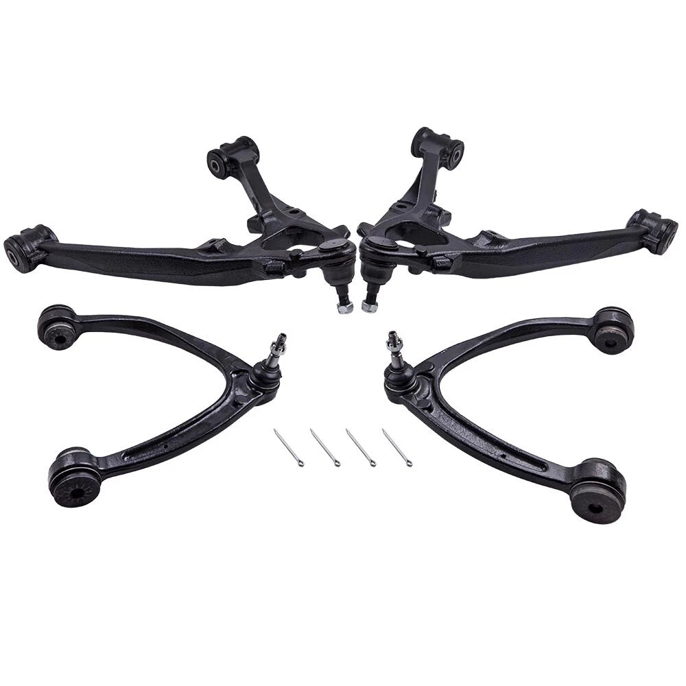4x Front Upper Lower Control Arms for GMC Sierra 1500 2007-2014 Yukon XL 1500