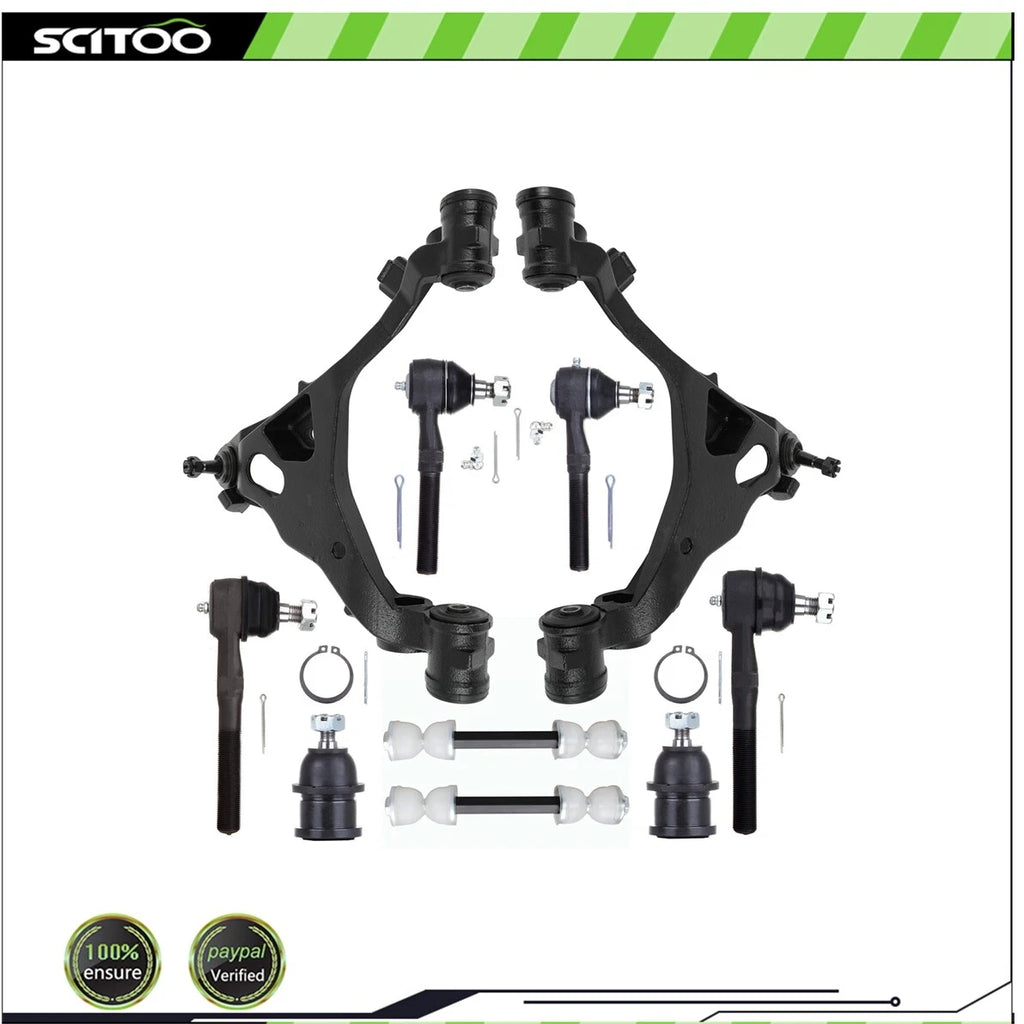 10Pcs Control Arm Ball Joint Tie Rod Sway Bar for Ford F-150 (1997–2003)