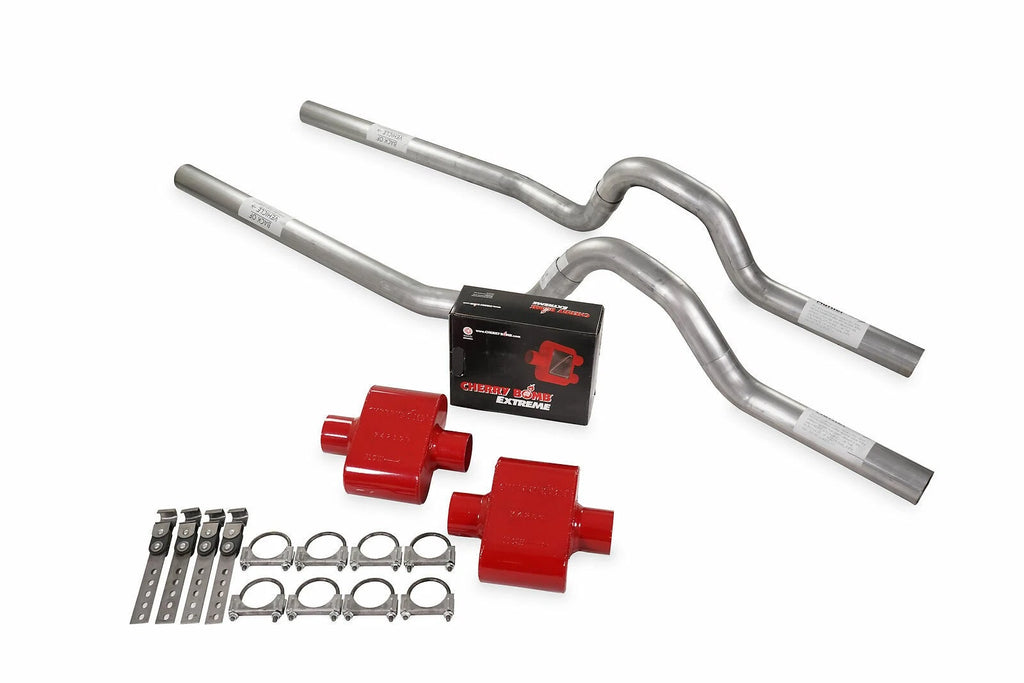 Dual Exhaust Kit 3" for Ford F-Series (1973–1979) Cherry Bomb Extreme Rear Exit