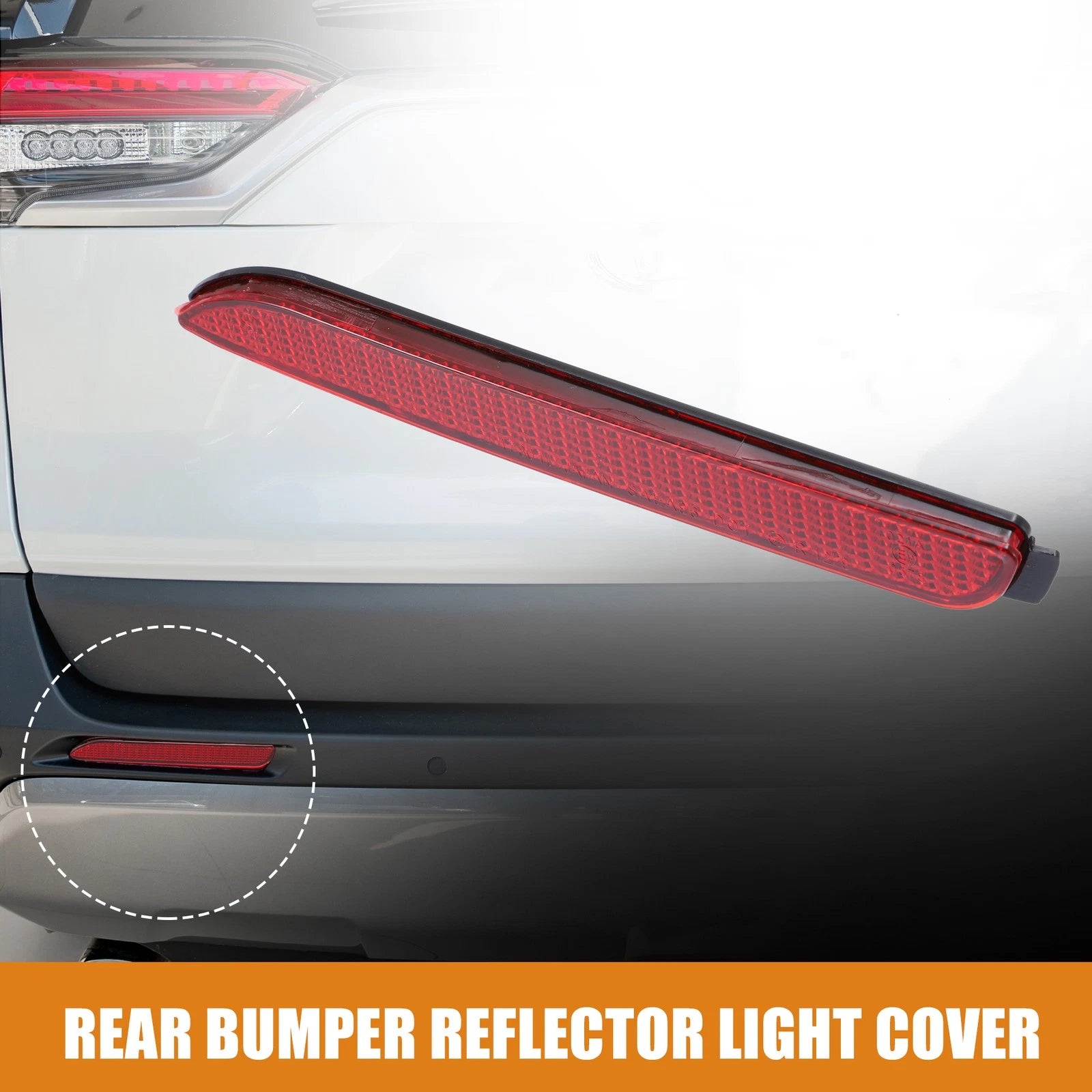 Rear Left Bumper Reflector Light Cover for Toyota RAV4 (2019–2023) 81920-08010 Red