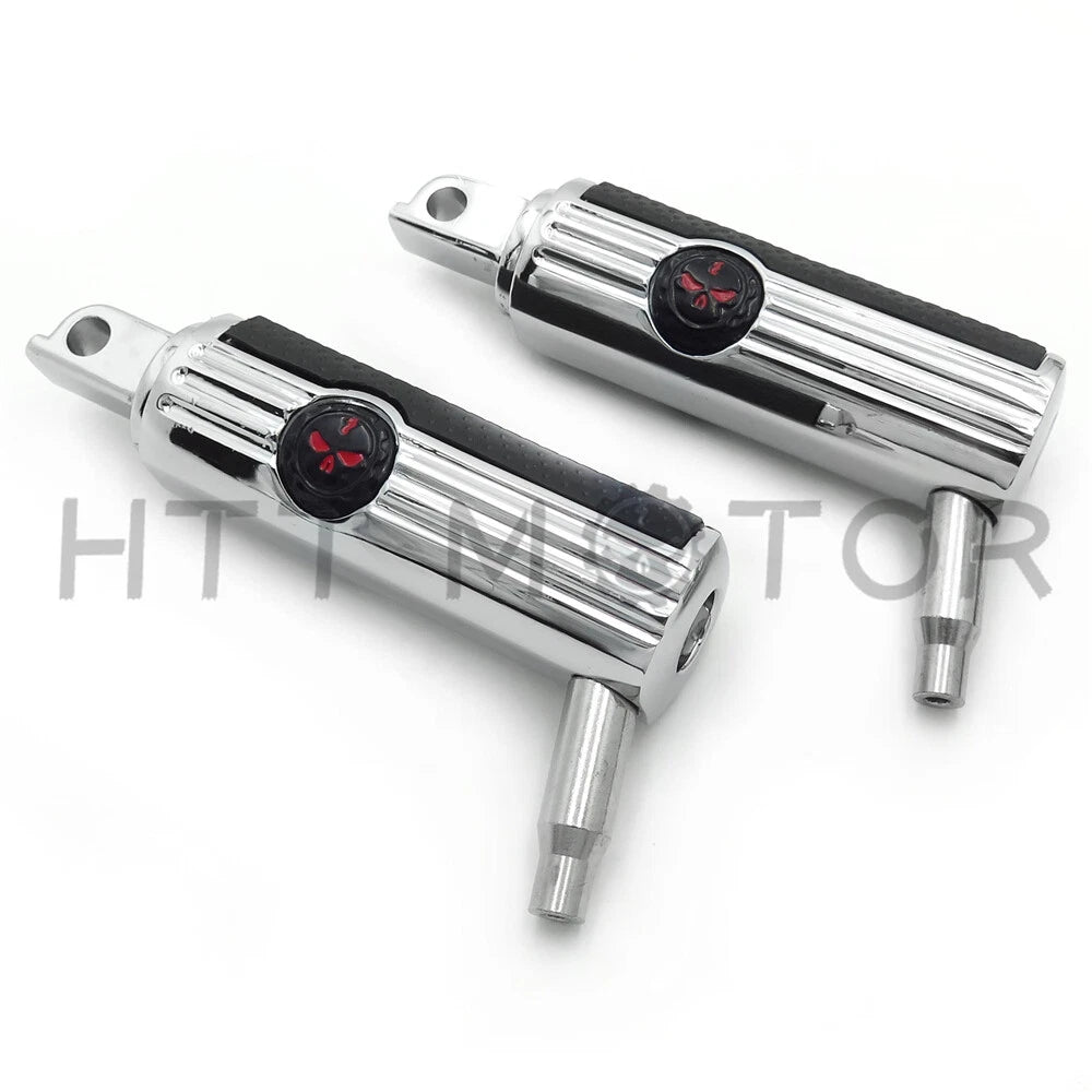Defiance Chrome Footpegs for Victory Jackpot & Judge (Front/Rear)