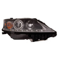Replacement Black Passenger Side Halogen Headlight Assembly w/LED