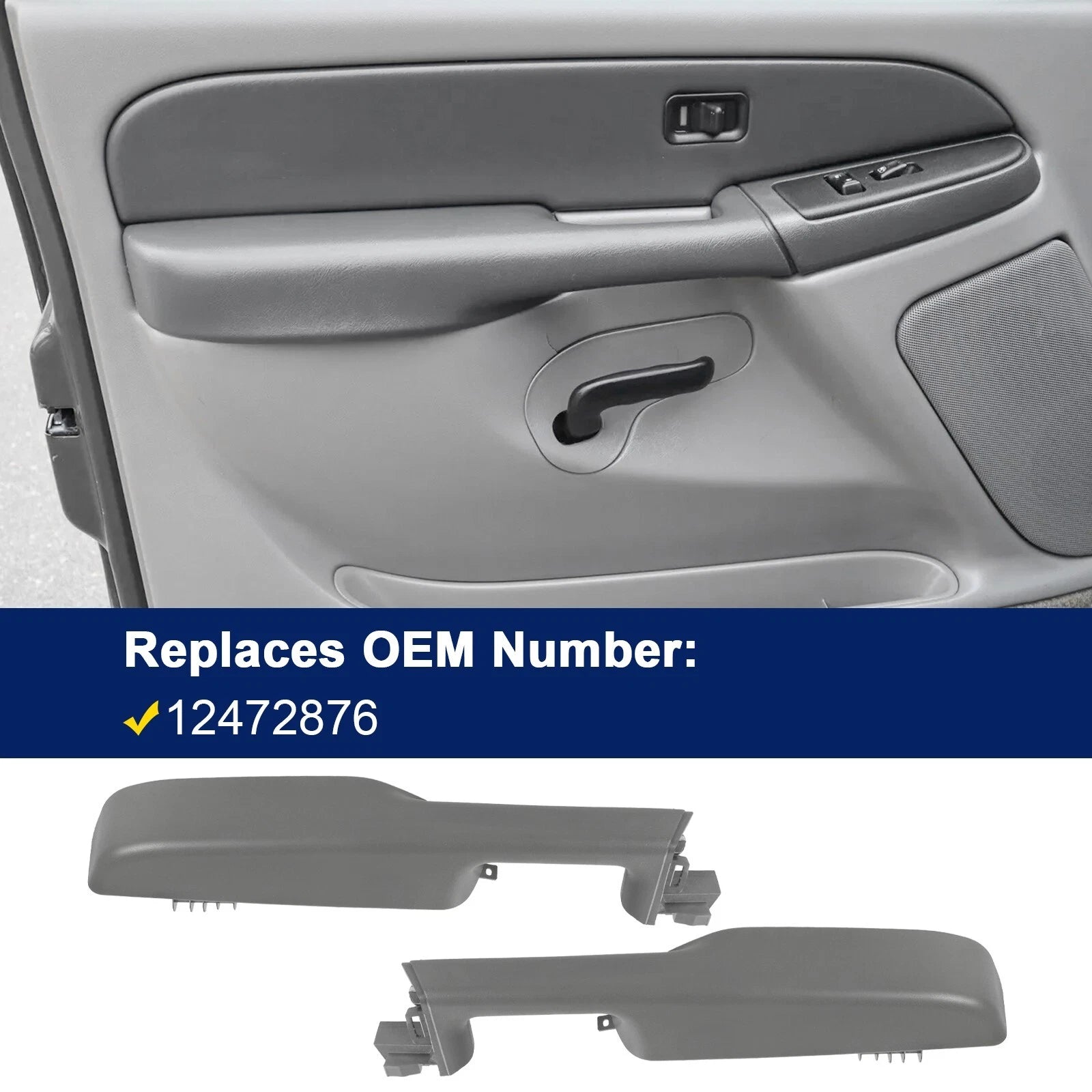 Set of 2 Door Armrest Handles for Cadillac Escalade, Chevy Silverado, GMC Sierra