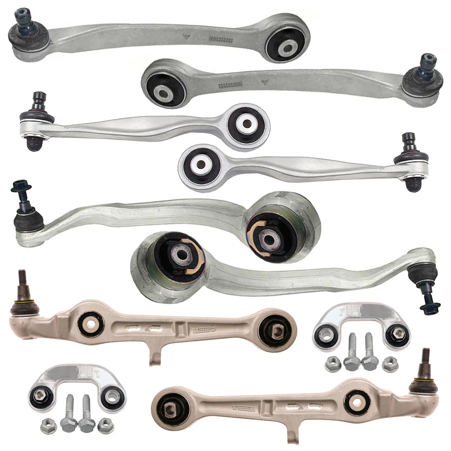 10pc Front Control Arms & Sway Bar Links Kit for Audi A4 Quattro S4 (1996–2001)