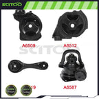 Set of 4 Engine Motor Mounts for Honda Accord (1990–1993) W/ Auto Transmission