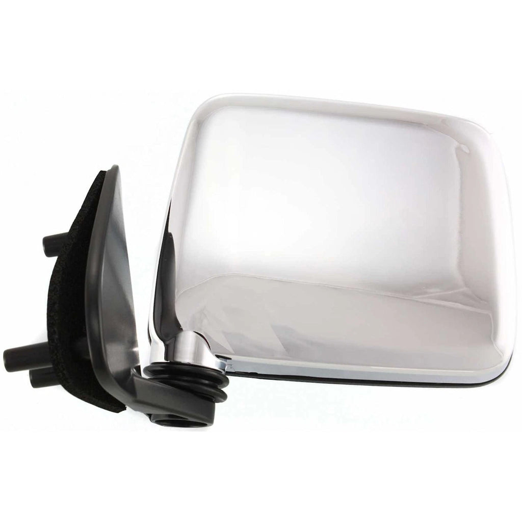 Manual Mirror for Nissan D21 (1986–1994) Left Black Base Chrome