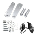 Adjustable Chrome Highway Foot Peg Mount Kit for Harley Dyna FXD (1991–2017)