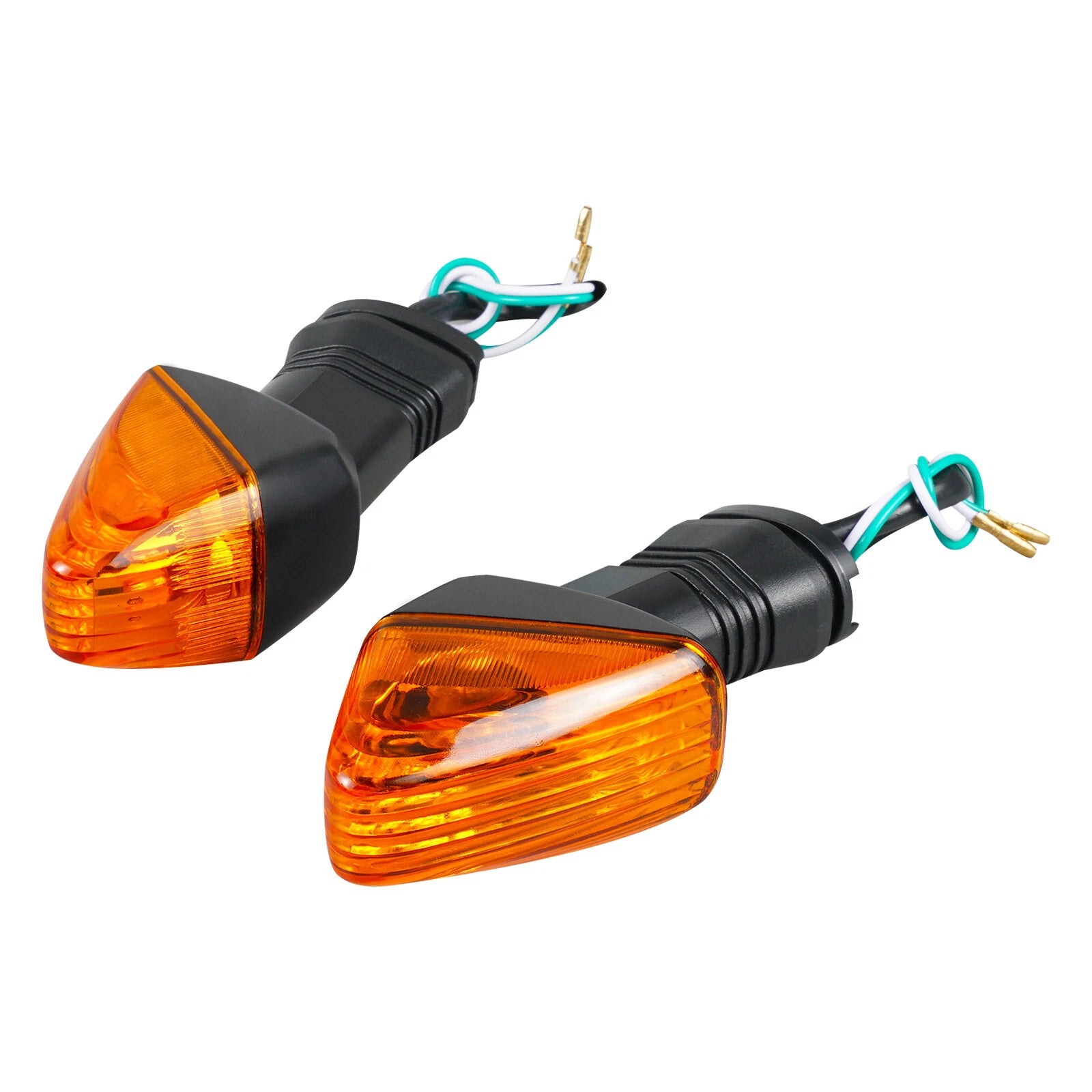 1 Pair Turn Signal Light Lens Amber for Kawasaki Ninja ZX-6R ZX-6RR (2000–2009)