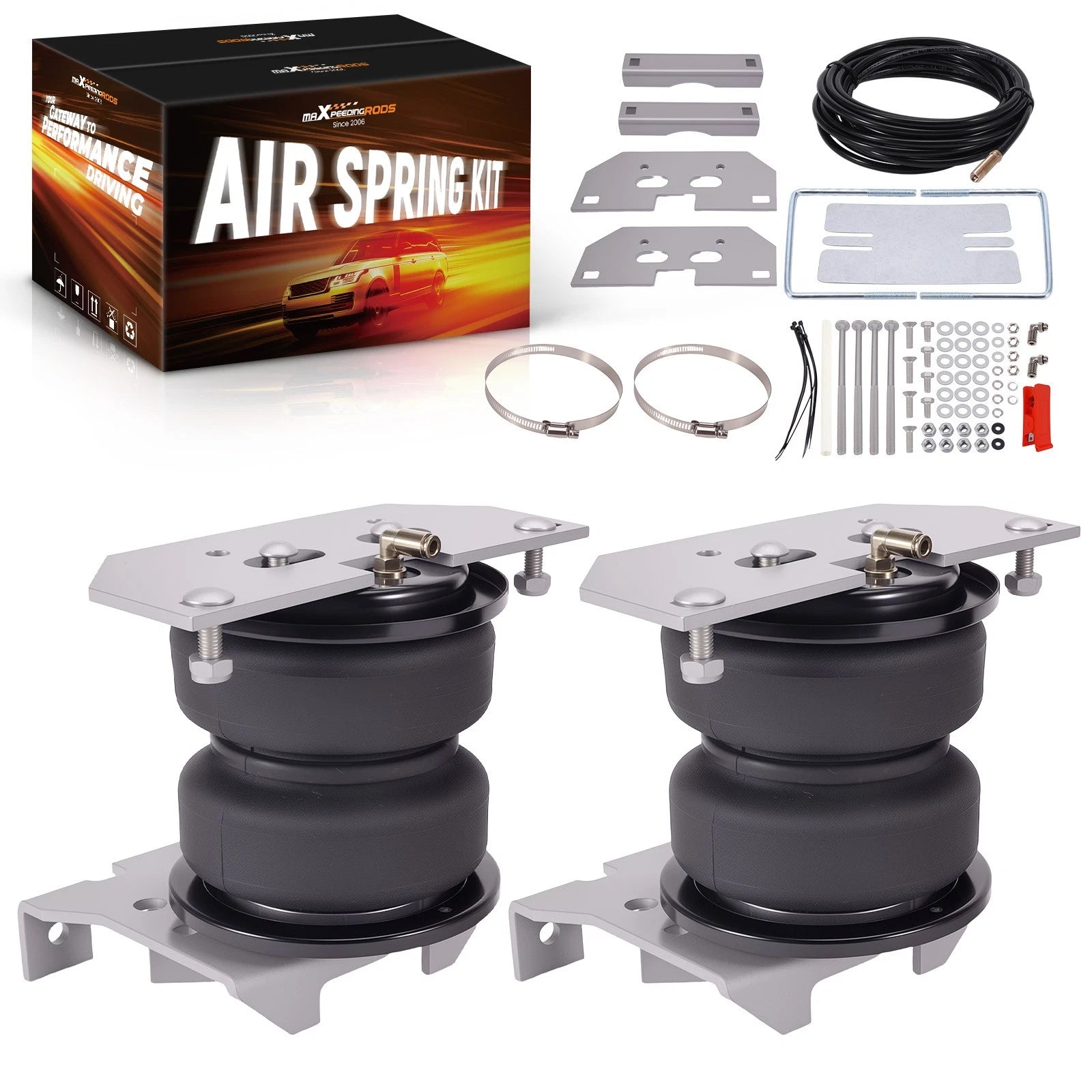 Rear Air Suspension Spring Bag Kit for Ram 3500 (2011-2018) 4WD 5000lbs