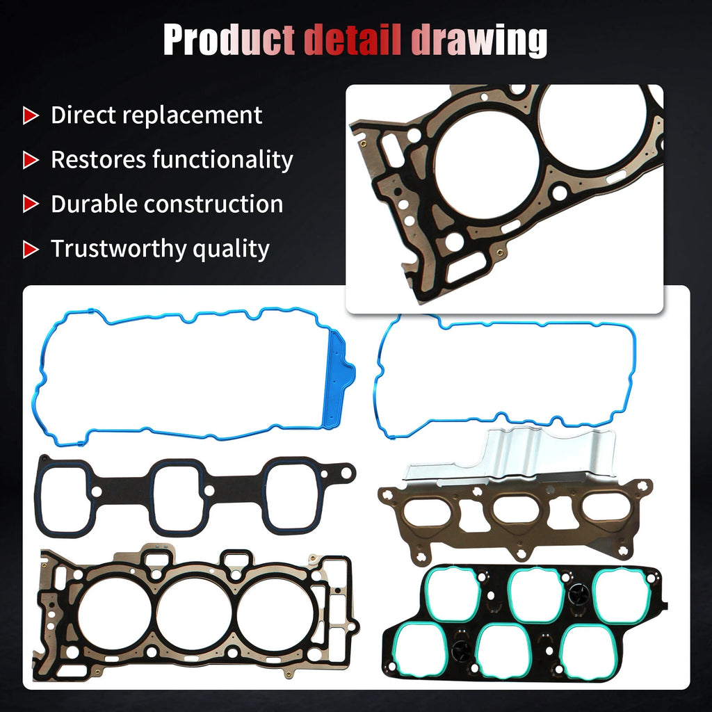 Cylinder Head Gasket Set for GMC Acadia, Saturn Outlook (2007-2008)