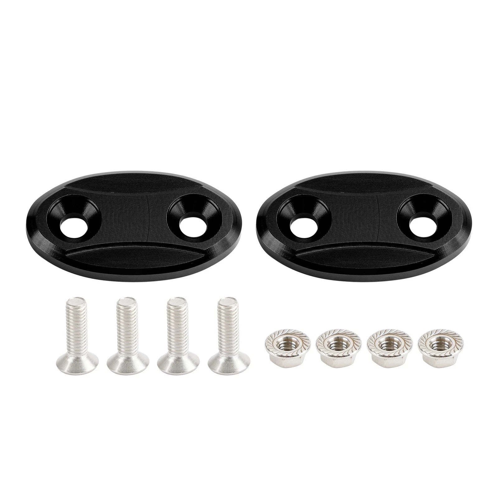 Aluminum Mirror Block Off Plates for Yamaha YZF-R1 (2007–2014)