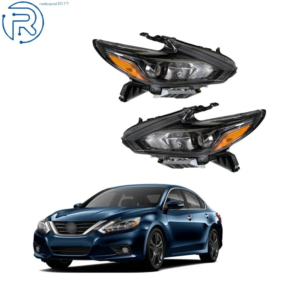 Set of 2 Halogen Headlights for Nissan Altima (2016–2018)