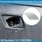 Front Right Washer Nozzle Cover Cap No. 51117422904 for BMW X6 (2015–2019) Silver Tone