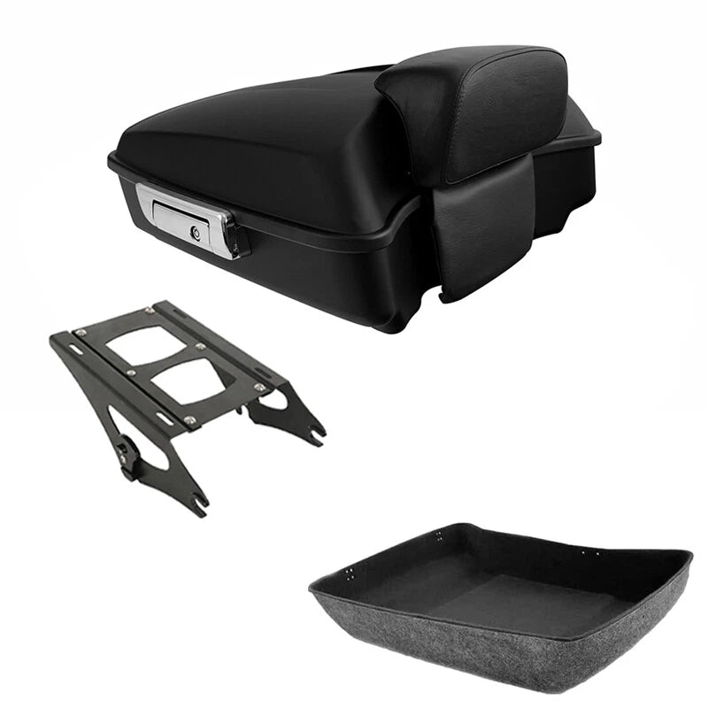 Matte Black Chopped Trunk Pad for Harley Touring (2014–2026)