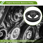 Engine Harmonic Balancer Crankshaft Pulley for Chevrolet Traverse (2009–2017) No.12626355