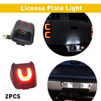 U Shape Red LED License Plate Light for Nissan Frontier (2007–2019) Armada (2008–2015)