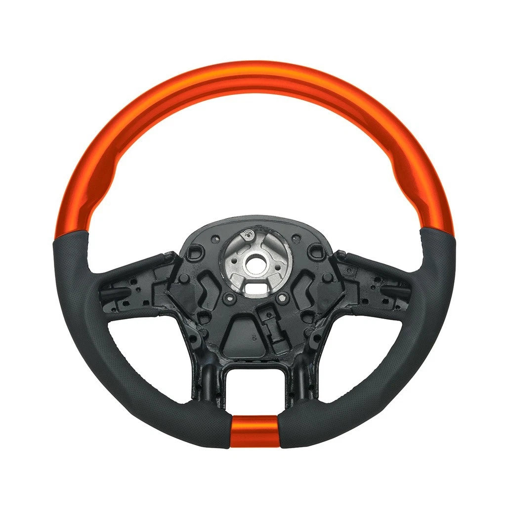 18 Inch Leather and Wood Steering Wheel Replacement for Peterbilt 579 (2012–2021)