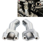 3.5" Chrome Pullback Handlebar Risers for Harley Dyna Softail Road King