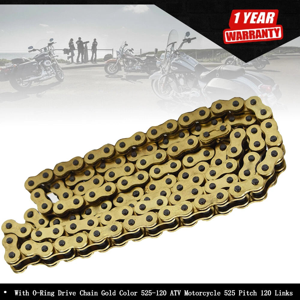 Drive Chain with O-Ring for ATV Motorcycle (525 Pitch, 120 Links)