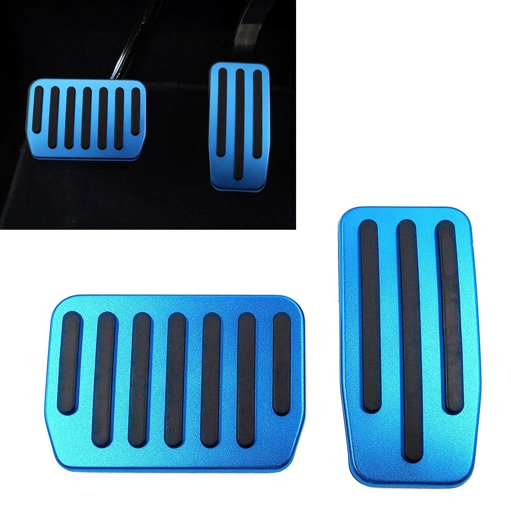 2X Brake Gas Pedal Pad Cover Stainless Steel for Tesla Model 3, Model Y (2017–2023)
