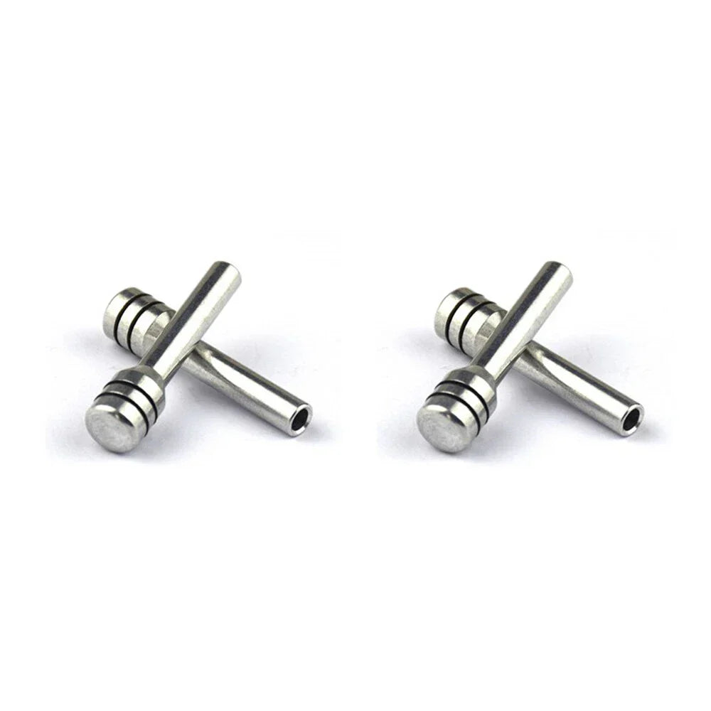 4 x Chrome Aluminum Inner Door Lock Push Knob Pins for Hot Rod Rat Truck