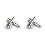4 x Chrome Aluminum Inner Door Lock Push Knob Pins for Hot Rod Rat Truck