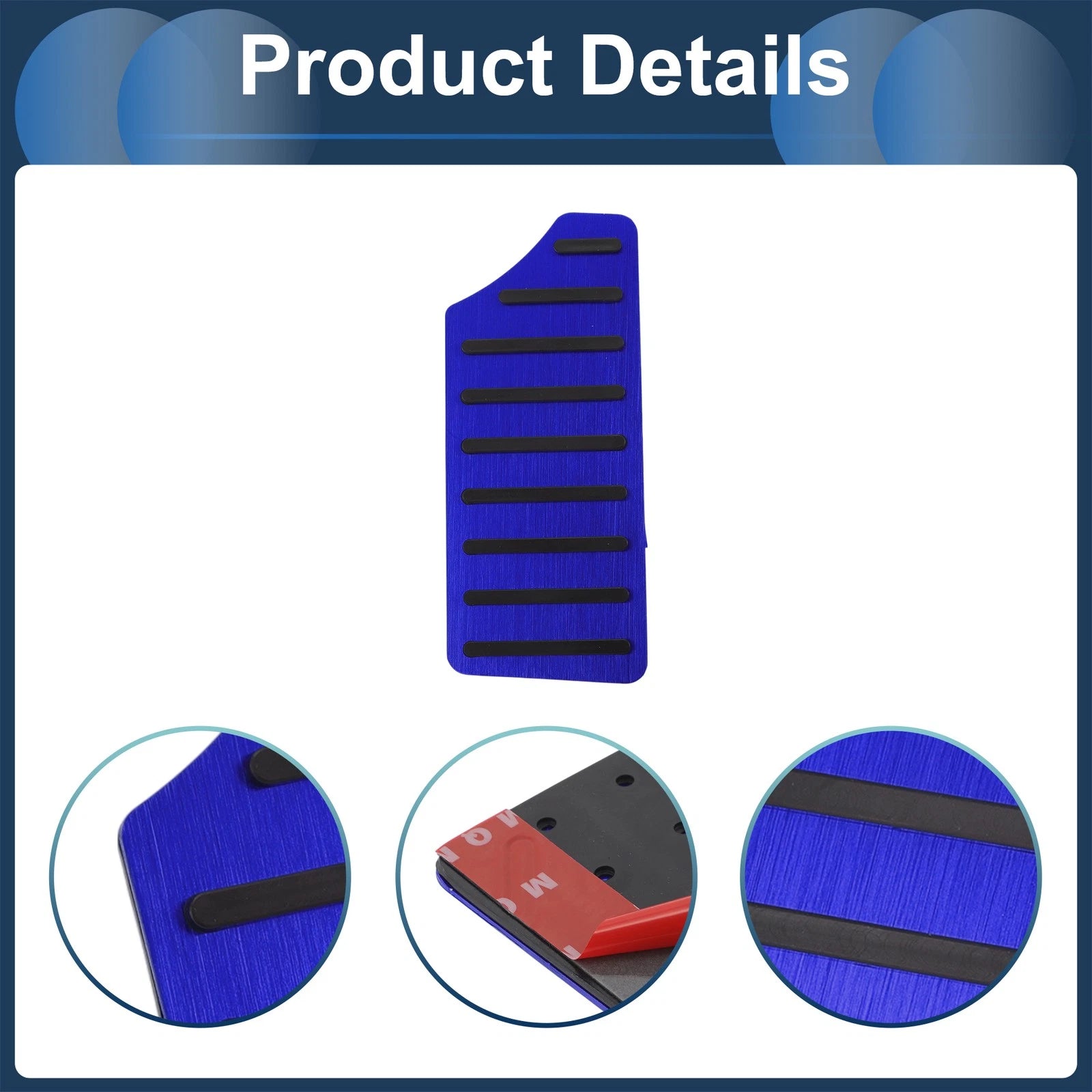 Footrest Pedal Cover for Honda Civic (2016–2024) Aluminum Alloy Blue