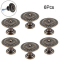 6X Vintage Door Pull Handle Knob for Cupboard Cabinet (30mm, Zinc Alloy)