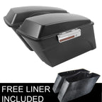Matt Black Hard Saddlebags for Harley Touring Electra Glide (1994–2013)