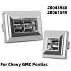 Set of 2 Chrome Power Window Switches for Chevy GMC Pontiac (20061549)