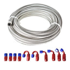 20FT Braided Fuel Hose Line & 10AN Swivel Fitting Kit for Performance Vehicles