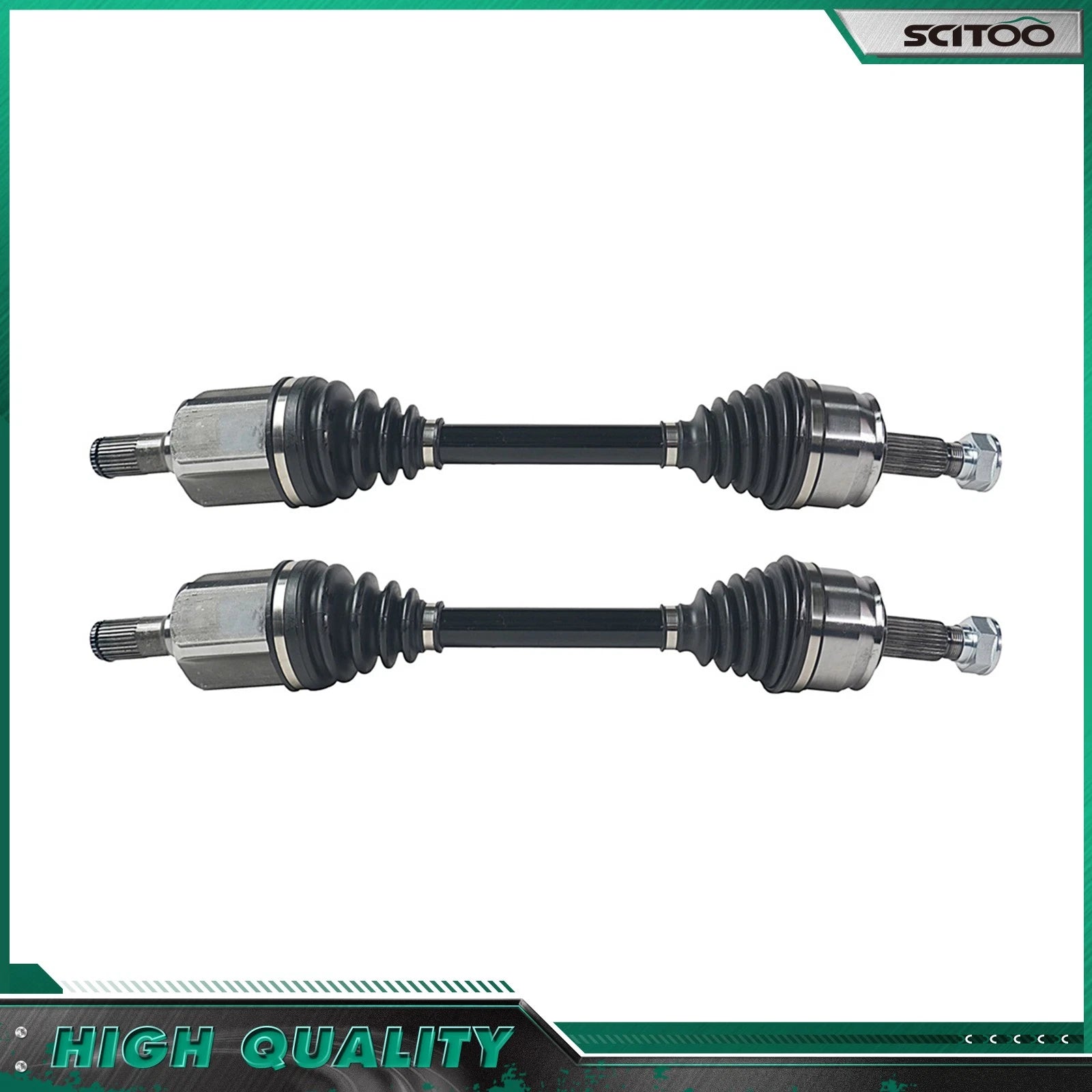 2X CV Axle Assembly for Jeep Compass (2018–2021) L4 2.4L